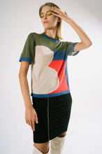 Load image into Gallery viewer, Upcycled Sheer Panel T-Shirt | Top | 22 Factor
