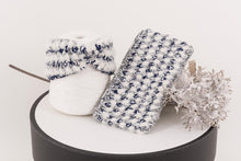 Load image into Gallery viewer, 22 Factor | Hola Crochet Headband & Clutch Grey Blue Gift Set