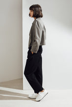 Load image into Gallery viewer, Aria Double-face Cashmere Double Breasted Military Coat Grey| 22 Factor | ECO-LUXE knitwear