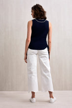 Load image into Gallery viewer, Idalia Ribbed Top Navy