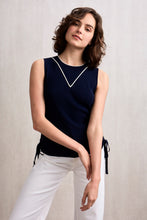 Load image into Gallery viewer, Idalia Ribbed Top Navy