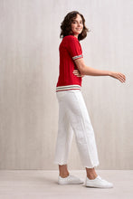Load image into Gallery viewer, Kyra Short Sleeve Knit Top Red