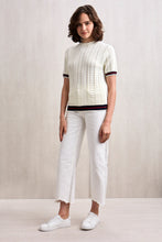 Load image into Gallery viewer, Kyra Short Sleeve Knit Top Ivory