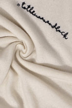Load image into Gallery viewer, Personalized Paloma Embroidered Cashmere Sweater White/Black
