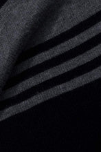 Load image into Gallery viewer, Eira Feather Cashmere Rib Top Charcoal/Black