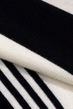 Load image into Gallery viewer, Eira Feather Cashmere Rib Top Ivory / Black