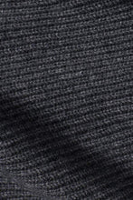 Load image into Gallery viewer, Alaska Draped Scarf Yak Cashmere-blend Sweater Charcoal/Black