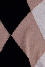 Load image into Gallery viewer, Lumi Argyle Cardigan Black