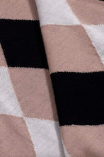 Load image into Gallery viewer, Lucia Asymmetric Argyle Tunic Black