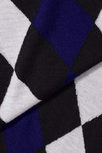 Load image into Gallery viewer, Lucia Asymmetric Argyle Tunic Ultramarine