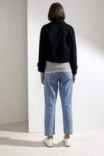 Load image into Gallery viewer, Aria Double-faced Cashmere Double Breasted Military Coat Black