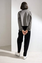 Load image into Gallery viewer, Aria Double-faced Cashmere Double Breasted Military Coat Grey