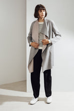 Load image into Gallery viewer, Claire Double-face Cashmere Waterfall Coat Grey/Pink| 22 Factor | ECO-LUXE knitwear