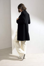 Load image into Gallery viewer, Sophie Double-faced Cashmere Tailored Coat Black