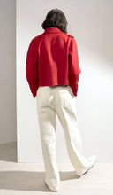 Load image into Gallery viewer, Aria Double-faced Cashmere Double Breasted Military Coat Red