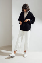 Load image into Gallery viewer, Haley Double-face Cashmere Wrap Coat Black| 22 Factor | ECO-LUXE knitwear