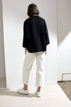 Load image into Gallery viewer, Haley Double-faced Cashmere Wrap Coat Black