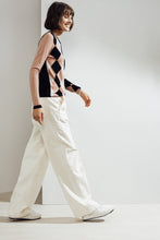 Load image into Gallery viewer, Lumi Argyle Cardigan Black | 22 Factor | ECO-LUXE knitwear