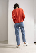 Load image into Gallery viewer, Personalized Alba Embroidered Merino Top Red