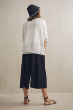 Load image into Gallery viewer, Riley Collared Knit Top White | 22 Factor