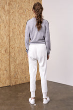 Load image into Gallery viewer, Bia Merino Contrast Ties Crew Melange Grey | 22 Factor | ECO-LUXE knitwear