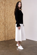 Load image into Gallery viewer, Khione Merino Bell Sleeved Crew Black | 22 Factor | ECO-LUXE knitwear