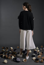 Load image into Gallery viewer, Alena Ribbon Deco Top Black | 22 Factor | ECO-LUXE knitwear