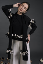 Load image into Gallery viewer, Alena Ribbon Deco Top Black | 22 Factor | ECO-LUXE knitwear
