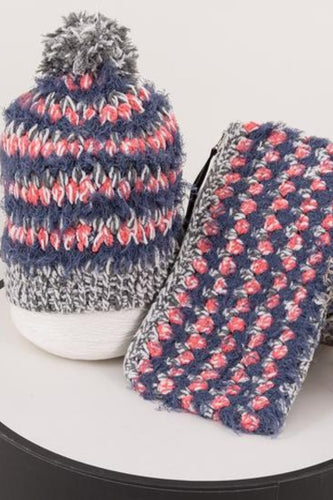 22 Factor | Ciao Crochet Beanie & Clutch Schausse Pink Gift Set