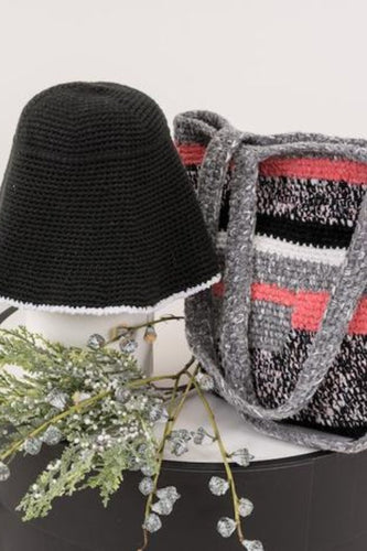 22 Factor | Hello Sunshine! Crochet Hat & Handbag Schausse Pink Gift Set