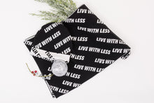 Load image into Gallery viewer, 22 Factor | Accessories | &#39;Live With Less&#39; Beanie &amp; Scarf Black Gift Set
