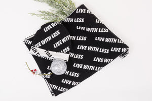 22 Factor | Accessories | 'Live With Less' Beanie & Scarf Black Gift Set