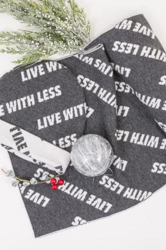 22 Factor | Accessories | 'Live With Less' Beanie & Scarf Grey Gift Set