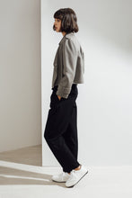 Load image into Gallery viewer, Aria Double-face Cashmere Double Breasted Military Coat Grey| 22 Factor | ECO-LUXE knitwear 
