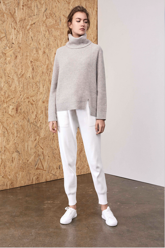 Athena Cashmere Pullover Heather Mink | 22 Factor | ECO-LUXE knitwear 