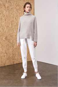 Athena Cashmere Pullover Heather Mink | 22 Factor | ECO-LUXE knitwear 