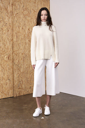Athena Cashmere Pullover Ivory | 22 Factor | ECO-LUXE knitwear 