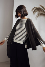 Load image into Gallery viewer, Iclyn Knitted Poncho Moss Grey | 22 Factor | ECO-LUXE knitwear 
