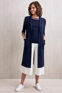 Hazel Sleeveless Open Trench Navy