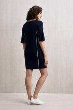 Load image into Gallery viewer, Daisy Knit Dress Navy
