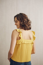 Load image into Gallery viewer, Lillie Ruffle Tank Top Mustard Yellow | 22 Factor
