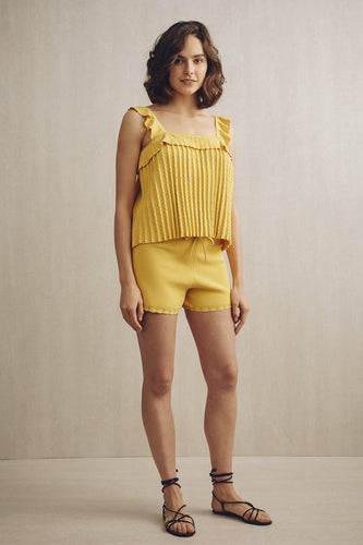 Ali Knit Bermuda Shorts Yellow | 22 Factor