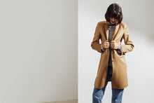 Load image into Gallery viewer, Sophie Double-face Cashmere Tailored Coat Camel| 22 Factor | ECO-LUXE knitwear 
