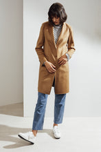 Load image into Gallery viewer, Sophie Double-face Cashmere Tailored Coat Camel| 22 Factor | ECO-LUXE knitwear 
