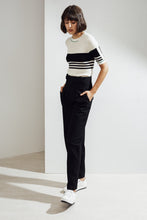 Load image into Gallery viewer, Eira Feather Cashmere Rib Top | 22 Factor | ECO-LUXE knitwear 
