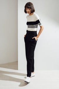 Eira Feather Cashmere Rib Top | 22 Factor | ECO-LUXE knitwear 