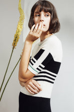 Load image into Gallery viewer, Eira Feather Cashmere Rib Top | 22 Factor | ECO-LUXE knitwear 
