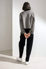 Load image into Gallery viewer, Aria Double-faced Cashmere Double Breasted Military Coat Grey
