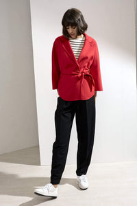 Haley Double-faced Cashmere Wrap Coat Red