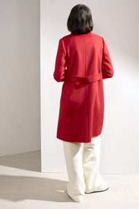 Eve Double-faced Cashmere Car Coat Red